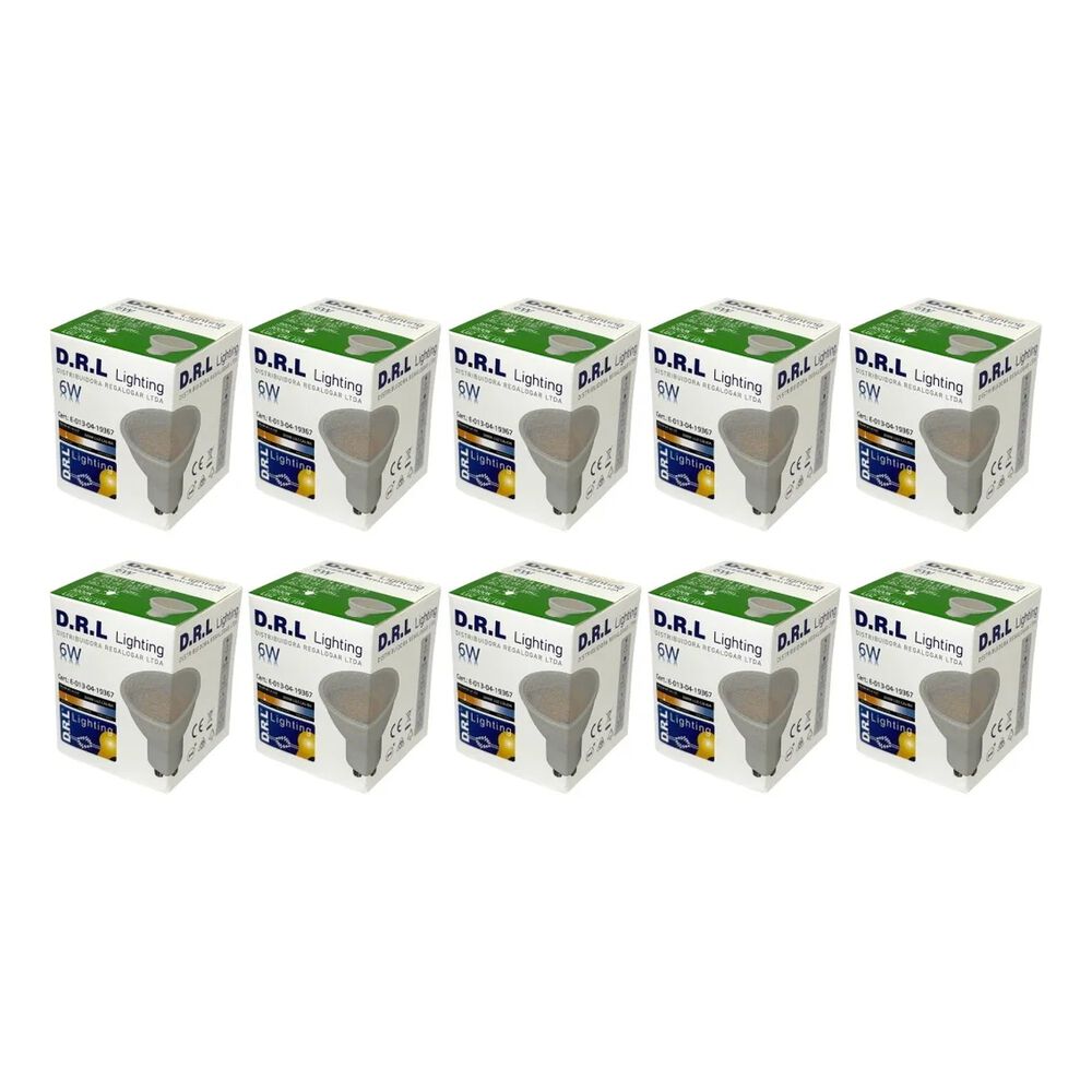 Pack 10 Ampolleta Led Gu10 Drl 6w 390lm C&aacute;lida/blanca Sec image number 9.0